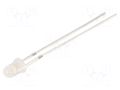 LED; white; 3mm; 750÷1120mcd; 40°; Front: convex; 2.9÷3.4VDC; 102mW OPTOSUPPLY OSW5YK3M42A