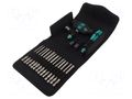 Kit: screwdrivers; case; Kit: screwdriver bits,screwdriving grip WERA WERA.05136072001