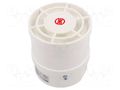 Signaller: sound; siren; 9÷28VDC; 115dB(d=1m); IP65; white WERMA WER-14095050