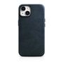 iCarer Oil Wax Premium Leather Case iPhone 14 Magnetic Leather Case with MagSafe Dark Blue (WMI14220701-BU), iCarer 6975092685005 6975092685005