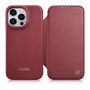 iCarer CE Premium Leather Folio Case iPhone 14 Pro Magnetic Flip Leather Folio Case MagSafe Red (WMI14220714-RD), iCarer 6975092685692 6975092685692