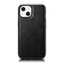 iCarer Leather Oil Wax case covered with natural leather for iPhone 14 Plus black (WMI14220719-BK), iCarer 6975092685937 6975092685937