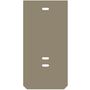 End plate (terminals), 37.45 mm x 2 mm, dark beige Weidmuller 1073000000 04008190475260