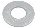 Washer; internally serrated; M10; D=22mm; h=2.75mm; spring steel BOSSARD B10/BN84530
