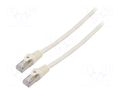 Patch cord; F/UTP; Cat: 6; RJ45 plug,both sides; stranded; CCA; 2m LANBERG PCF6-10CC-0200-W