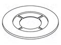 Washer; round; D=9.9mm; h=0.81mm; polyamide KEYSTONE KEYS2248