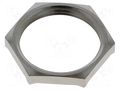Nut; with earthing; PG21; brass; 32mm; Thread: PG; Plating: nickel LAPP LP-52103250