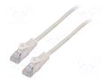 Patch cord; U/UTP; Cat: 5e; RJ45 plug,both sides; stranded; CCA LANBERG PCU5-10CC-0025-W