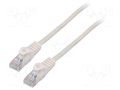 Patch cord; RJ45 plug,both sides; U/UTP; 5e; stranded; CCA; PVC LANBERG PCU5-10CC-0050-W