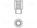 Screwed spacer sleeve; 2.77mm; Int.thread: UNC6-32; cylindrical KEYSTONE KEYS1546