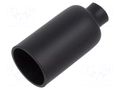 Heat shrink cap; glued; 3: 1; 12.7mm; L: 38.1mm; black; polyolefine TE Connectivity PD-CAP-1/2-0