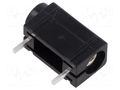 Connector: 4mm banana; socket; 24A; 24mm; black; silver plated MUELLER ELECTRIC BU-164-0