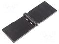 Hinge; Width: 160mm; steel; H: 50mm; without coating,for welding ELESA+GANTER GN1366ST160-50A-BL