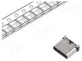 Connector: USB C; socket; SMT; PIN: 16; vertical; top board mount GCT USB4145-03-0070-C