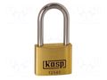 Padlock; shackle; brass; Protection: low (level 5); A: 40mm; B: 40mm KASP KA-K12540L40