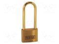 Padlock; shackle; brass; Protection: low (level 4); A: 40mm; B: 63mm KASP KA-K12540L63BD
