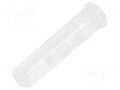 Fiber for LED; Ø3.6mm; L: 12.7mm; round; Front: convex; flexible BIVAR UHF3-0.500-N-67