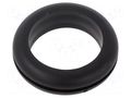 Grommet; Ømount.hole: 25.5mm; Øhole: 22mm; black; 0÷80°C; PVC ESSENTRA ESS-10070871