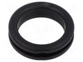 Grommet; Ømount.hole: 31mm; Øhole: 25mm; black; 0÷80°C; PVC ESSENTRA ESS-10118191