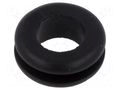 Grommet; Ømount.hole: 15mm; Øhole: 11mm; black; 0÷80°C; PVC ESSENTRA ESS-10284278