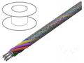 Wire; 2x30AWG; shielded,silver plated copper braid; 600V; 152m AGILINK MICROWIRES BTA-3019.02-B