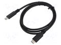 Cable; USB C plug x2; 1m; Cu; PVC; Interface: 480Mbps ART ART-OEM-C7-1