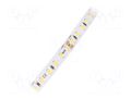 LED tape; white neutral; 2835; LED/m: 120; 8mm; IP33; 120°; 9.6W/m POS HQS-96-120NW-24-5M