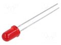 LED; red; 5mm; 50÷100mcd; 30°; Front: convex; 1.75÷2.2VDC KINGBRIGHT ELECTRONIC L-7113LSURDK
