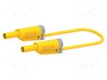 Test lead; 20A; banana plug 4mm,both sides; Urated: 1kV; Len: 0.5m ELECTRO-PJP PJP2712-IEC-50J