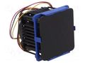 Heatsink: extruded; grilled; BGA; black; L: 47.5mm; W: 47.5mm; HSF Wakefield Thermal HSF-48-40-B-F