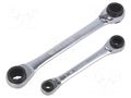 Wrenches set; box,with ratchet; double-sided,with switch; 2pcs. FACOM FACOM-64C.J2PB