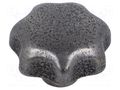 Knob; Ø: 32mm; cast iron; Ømount.hole: 6mm; DIN 6336 ELESA+GANTER DIN6336-GG-32-B6-C