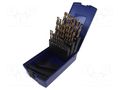 Drill set; for metal; high speed steel cobalt HSS-E; 25pcs. DKM DKM-2929-2025