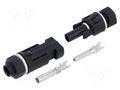 Connector: solar; socket,plug; male + female; 30A; 1.5kV; IP67 CONNFLY DS1162-01-AV6B11