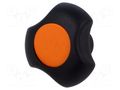 Knob; Ø: 40mm; Int.thread: M6; 13.5mm; H: 25mm; technopolymer PA ELESA+GANTER EG-167835-C2