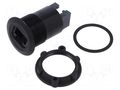 Adapter; for panel mounting,rear side nut; Body: black; 1÷10mm ONPOW RJ45-02-BK