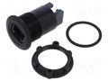 Adapter; RJ45 socket,both sides; Body: black; Thread: M22; 1÷10mm ONPOW RJ45-02-BK