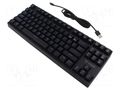 Keyboard; black; USB A,USB C; Features: mechanical keyboard,RGB SAVIO SAVGK-RAMPAGE-RD