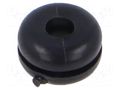 Grommet; Ømount.hole: 4.8mm; Øhole: 2.8mm; black; 0÷80°C; PVC ESSENTRA ESS-10080900