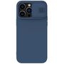 Nillkin CamShield Silky Silicone Case iPhone 14 Pro Max Silicone Cover with Camera Protector Blue, Nillkin 6902048249349 6902048249349