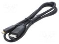 Accessories: connection cable; black; 1m RASPBERRY PI SC0546