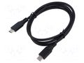 Cable; USB C plug x2; 1m; Core: Cu; PVC; Interface: 480Mbps ART ART-OEM-C6-1