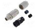 Connector: M12; plug; male; straight; Plating: gold-plated; IDC AMPHENOL LTW MSXS-08BMMD-SL8001