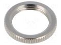 Nut; Application: 600H; Plating: nickel; Nut: round,knurled APEM U411