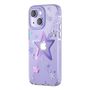 Kingxbar Heart Star Series case for iPhone 14 Plus purple star case, Kingxbar 6959003508423 6959003508423