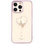 Silicone case with Swarovski crystals Kingxbar Wish Series for iPhone 14 Plus - pink, Kingxbar 6959003508140 6959003508140