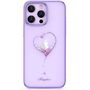 Silicone case with Swarovski crystals Kingxbar Wish Series for iPhone 14 Plus - purple, Kingxbar 6959003508188 6959003508188