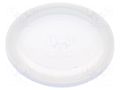 Cover; IP68; transparent; Ø23.6x3mm; GQ19F,LAS1GQF,ONPOW6119F ONPOW M12-19F