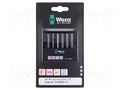 Kit: screwdriver bits; Hex Plus key,Phillips,Torx®; 6pcs. WERA WERA.05073631001