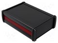 Enclosure: with panel; NoVoTronic; X: 157mm; Y: 220mm; Z: 69mm; black ROSE ROSE-07502512